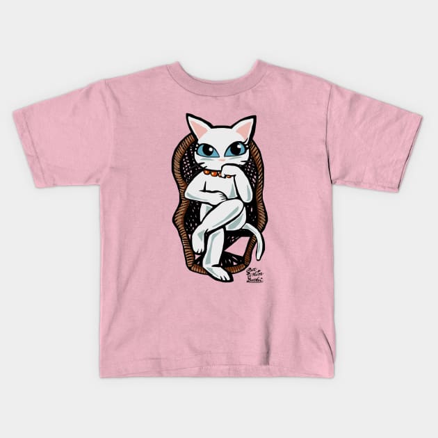 Rattan chair Kids T-Shirt by BATKEI